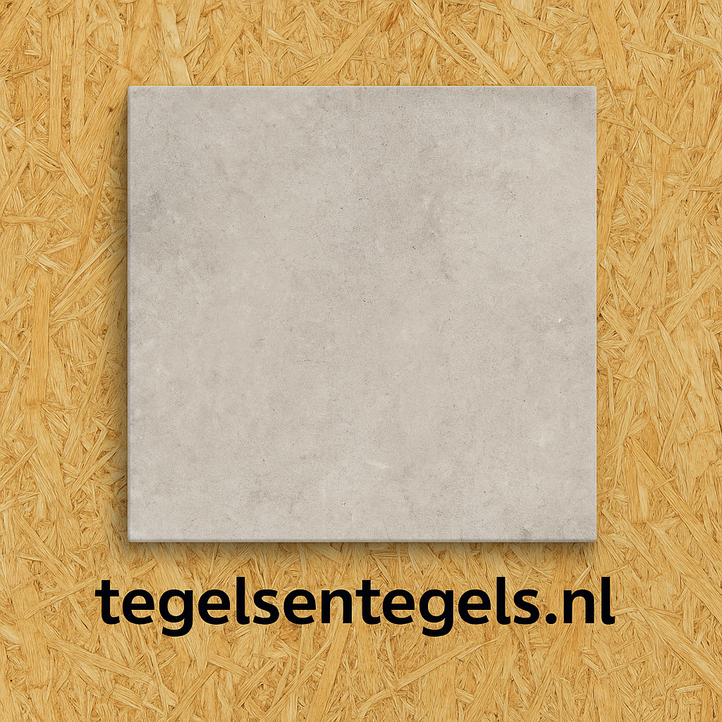 Vloertegels Squares terra cendre, maat 90 x 90 x 1.0 cm.