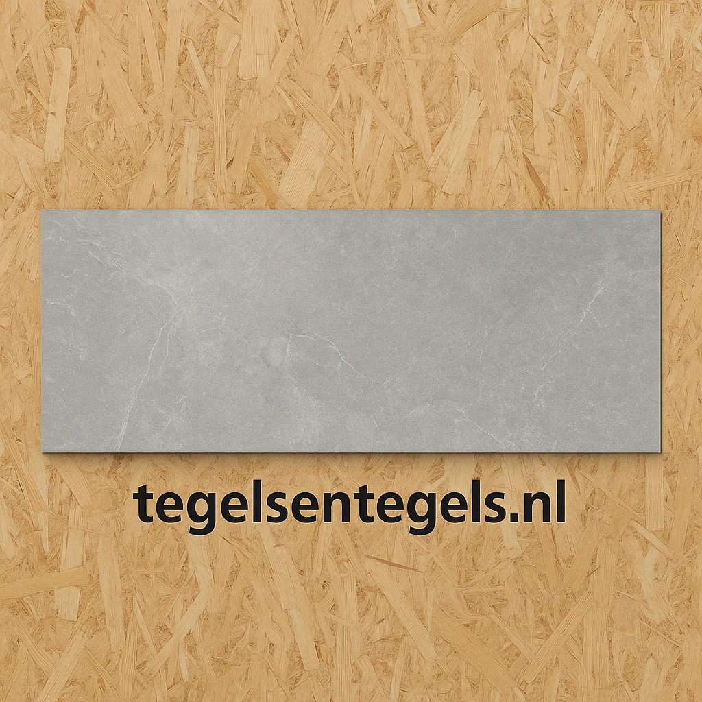 Wandtegels Ùnico Avia grey, maat 25x75x1.0 cm.
