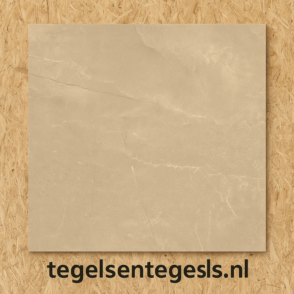 Vloertegels Squares balze cream, maat 100x100x1.0 cm.