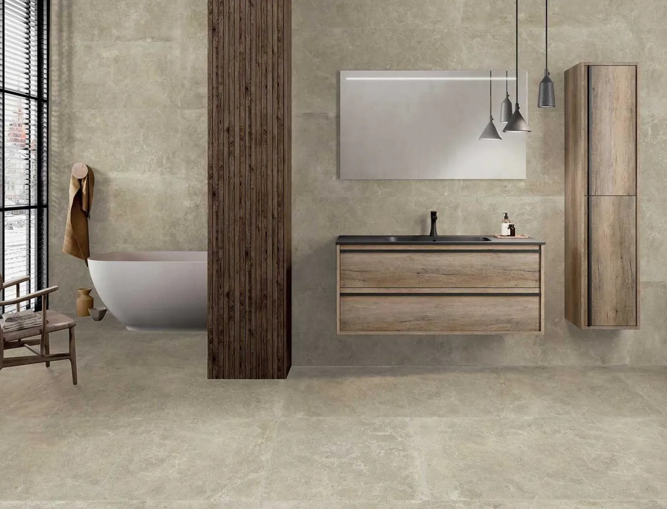 Vloertegels Squares Basiglio ivory, maat 80x80x1.0 cm.