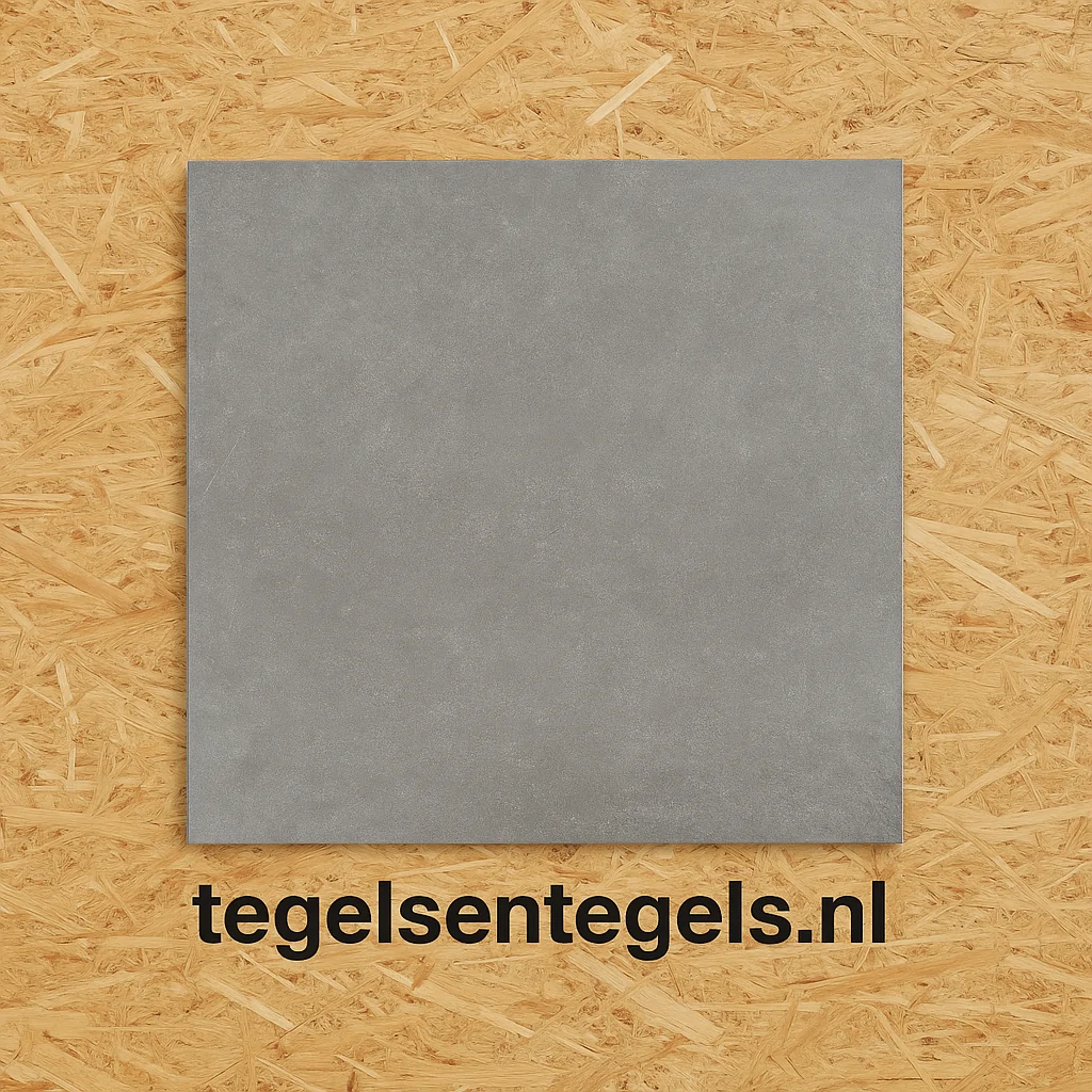 Vloertegel Squares Baranello antracite, maat 90x90x1.0 cm.