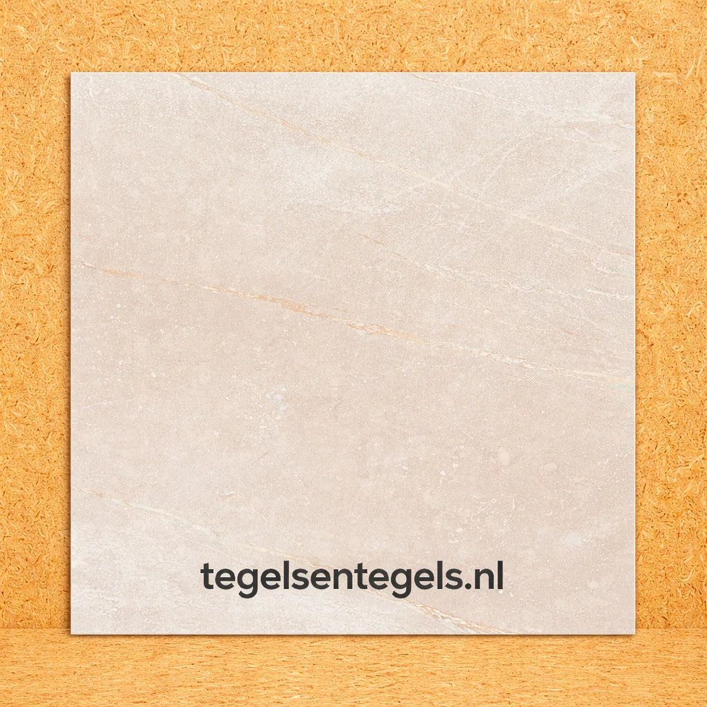 Vloertegels Squares Bazzano sand, maat 120x120x1.0 cm.