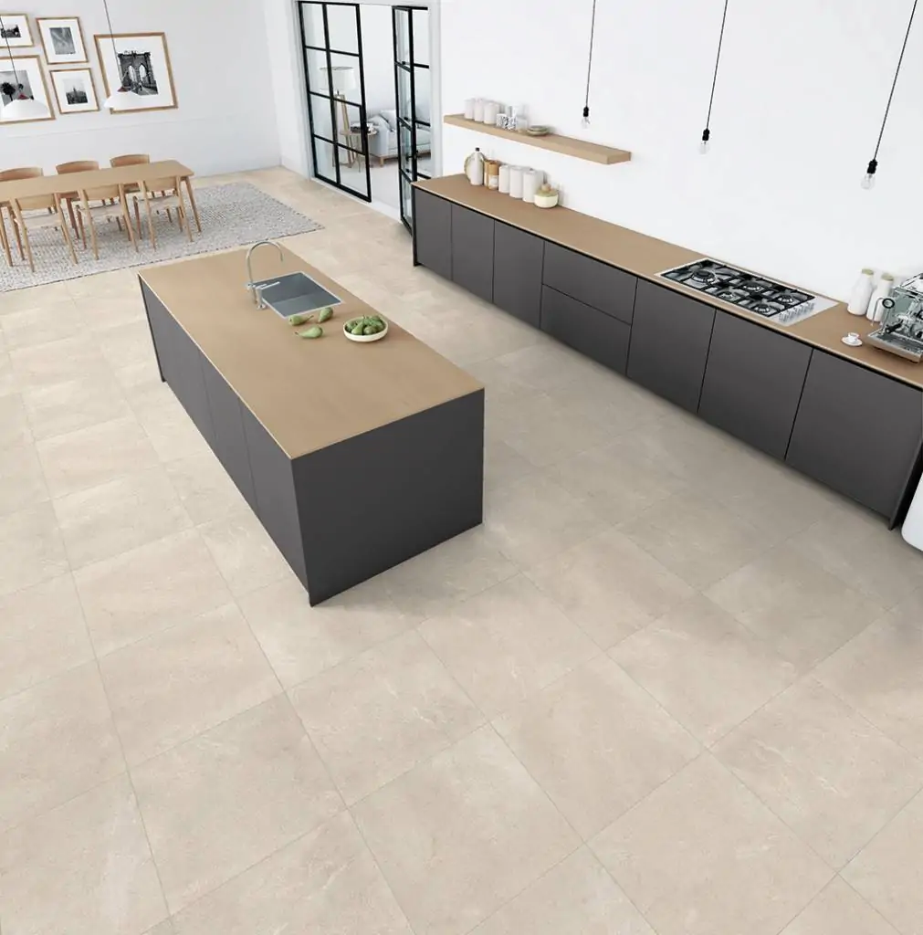 Vloertegels Masone Bibbiane greige, maat 60x60x0,80 cm.